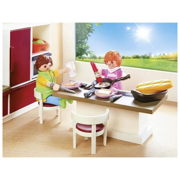 PLAYMOBIL - 9269 - City Life - La Maison Moderne - Cuisine Aménagée