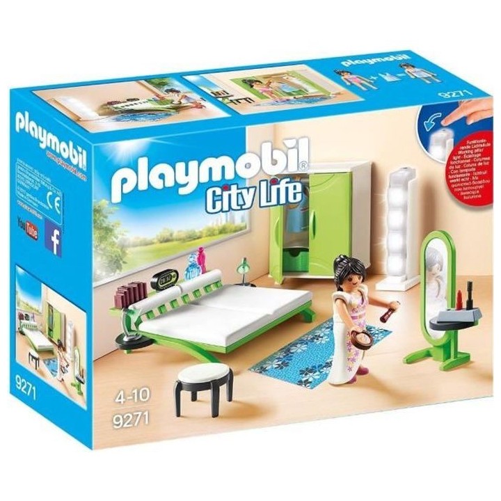 PLAYMOBIL - 9271 - City Life - La Maison Moderne - Chambre avec Espace