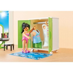 PLAYMOBIL - 9271 - City Life - La Maison Moderne - Chambre avec Espace Maquillage