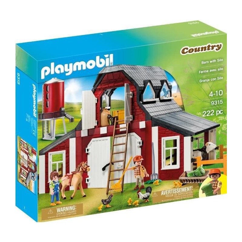 PLAYMOBIL - 9315 - Country La Ferme - Ferme avec silo