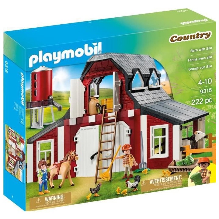 PLAYMOBIL - 9315 - Country La Ferme - Ferme avec silo