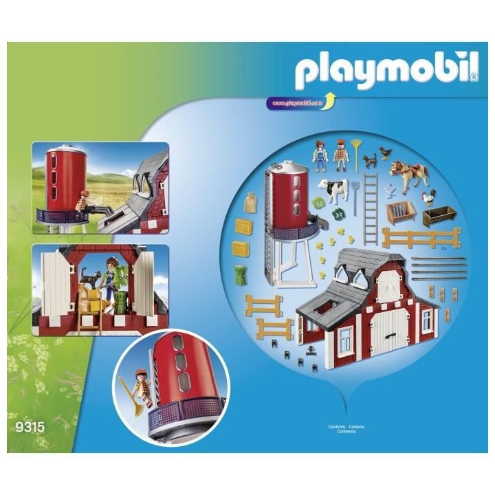 PLAYMOBIL - 9315 - Country La Ferme - Ferme avec silo
