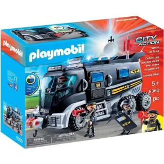 PLAYMOBIL 9360 - City Action - Camion policiers d'élite avec sirene e