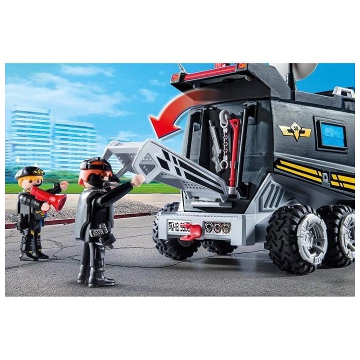 PLAYMOBIL 9360 - City Action - Camion policiers d'élite avec sirene e
