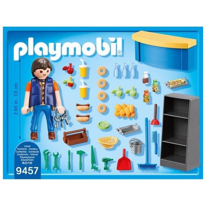 PLAYMOBIL - 9457 - City Life - Surveillant avec boutique