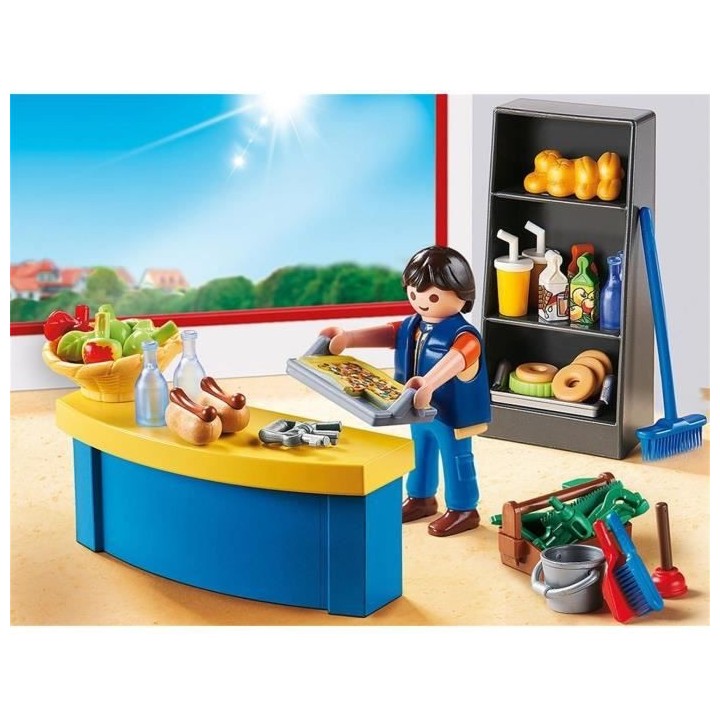 PLAYMOBIL - 9457 - City Life - Surveillant avec boutique