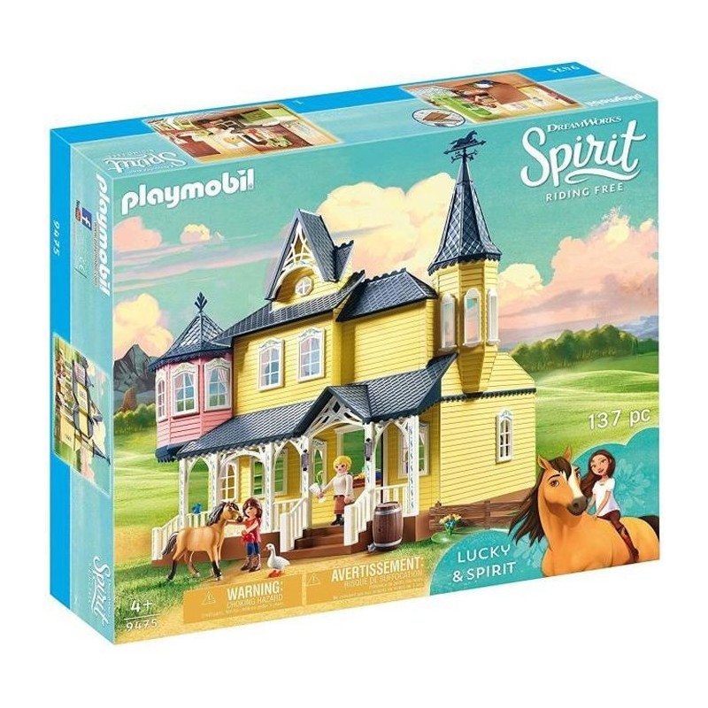 PLAYMOBIL 9475 - Spirit - Maison de Lucky