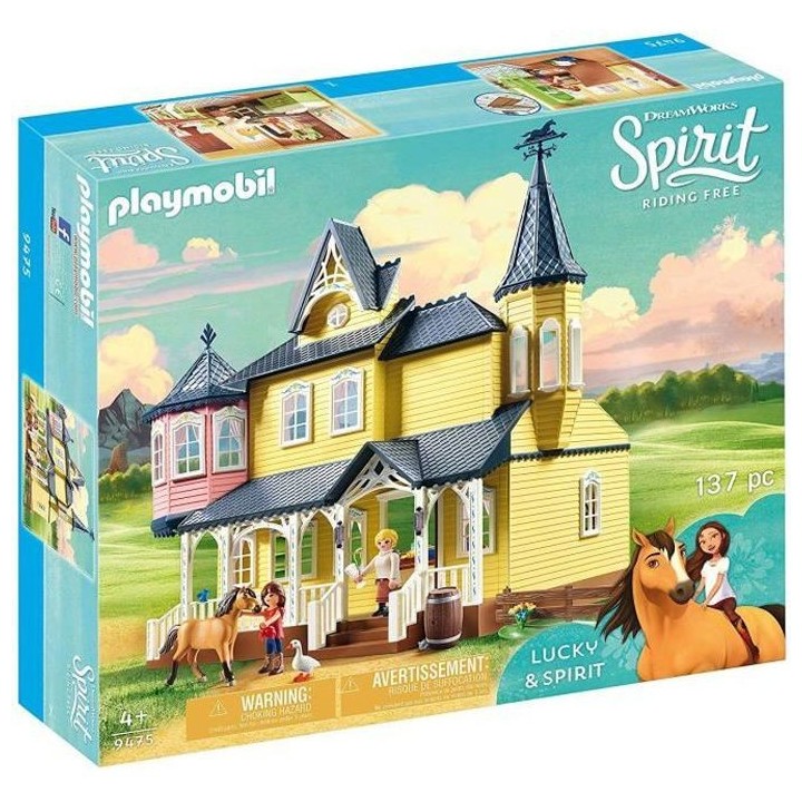 PLAYMOBIL 9475 - Spirit - Maison de Lucky