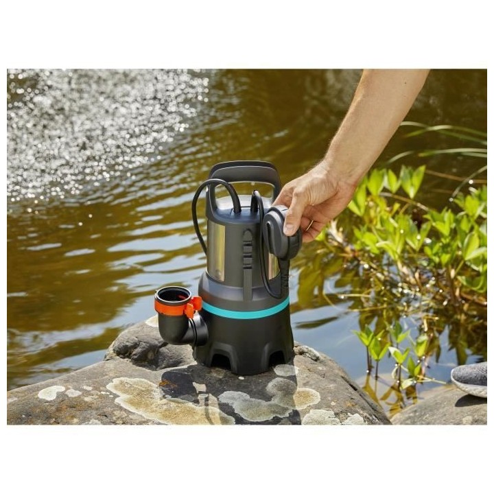 GARDENA Pompe d'évacuation eau chargée 16000 – 450W – Débit max
