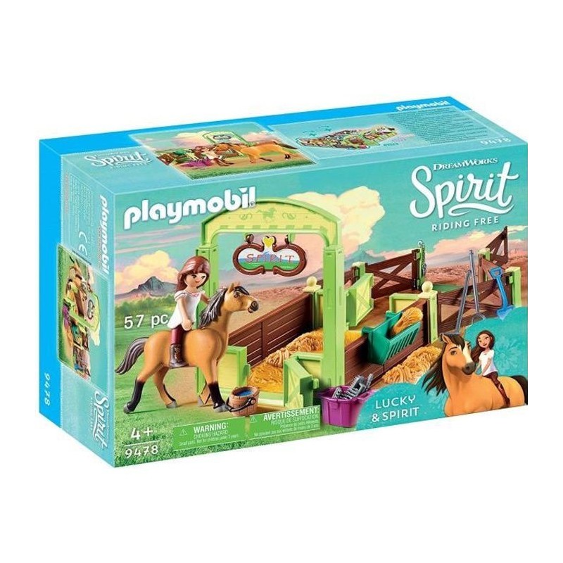 PLAYMOBIL 9478 - Spirit - Lucky et Spirit avec box