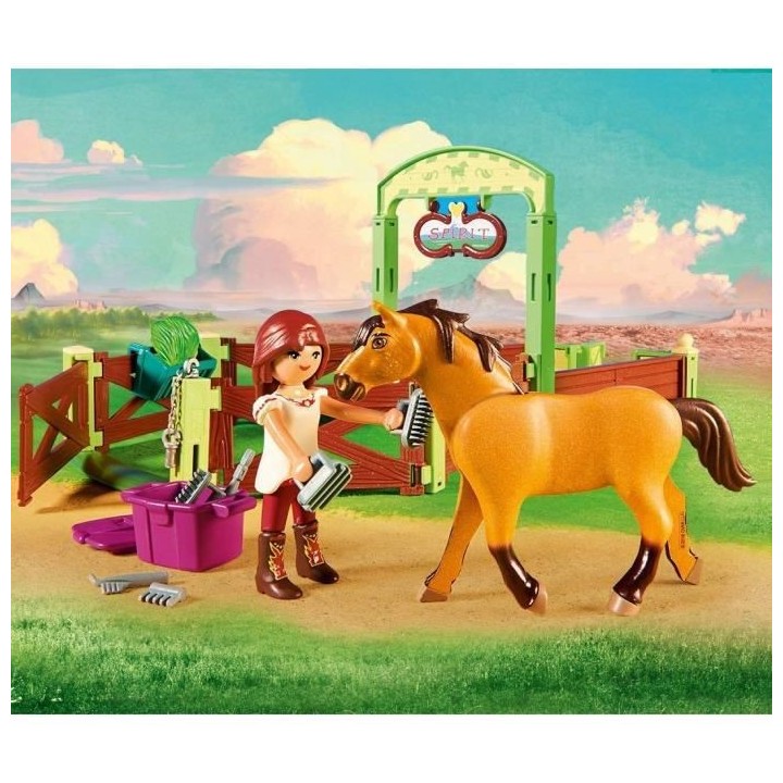 PLAYMOBIL 9478 - Spirit - Lucky et Spirit avec box