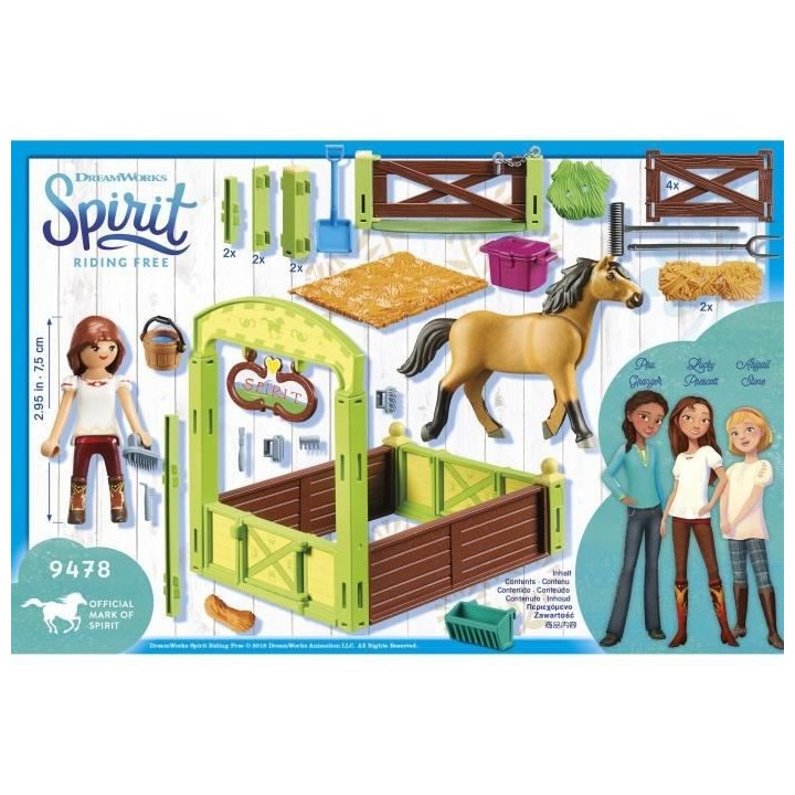 PLAYMOBIL 9478 - Spirit - Lucky et Spirit avec box