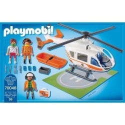 PLAYMOBIL 70048 - City Life Les Secouristes - Hélicoptere de secours - Nouveauté 2020