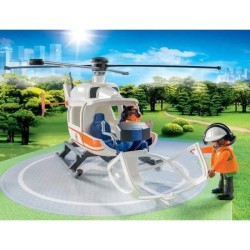 PLAYMOBIL 70048 - City Life Les Secouristes - Hélicoptere de secours - Nouveauté 2020