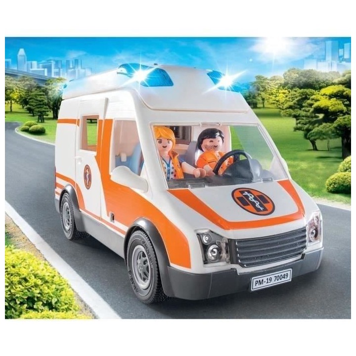 PLAYMOBIL 70049 - City Life Les Secouristes - Ambulance et secouristes