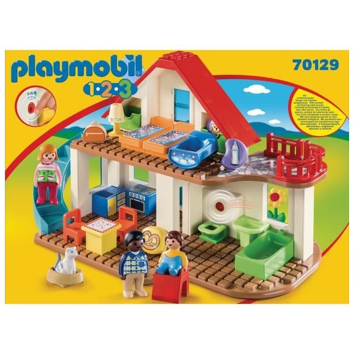 PLAYMOBIL - 70129 - PLAYMOBIL 1.2.3 - Maison familiale