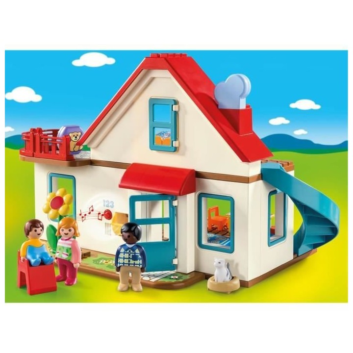 PLAYMOBIL - 70129 - PLAYMOBIL 1.2.3 - Maison familiale