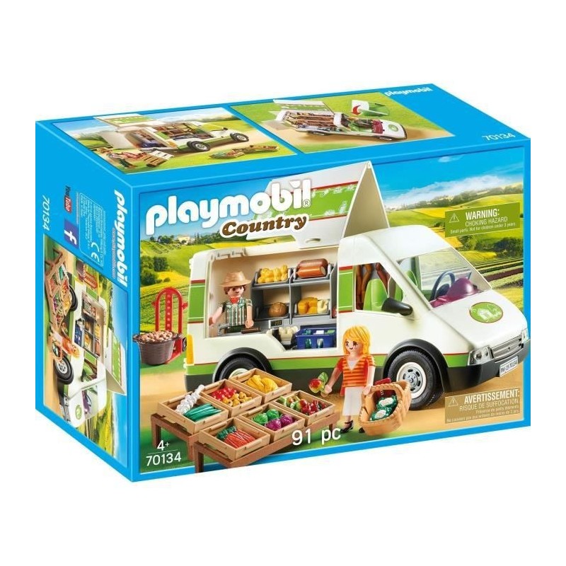 PLAYMOBIL - 70134 - Country La Ferme - Camion de marché