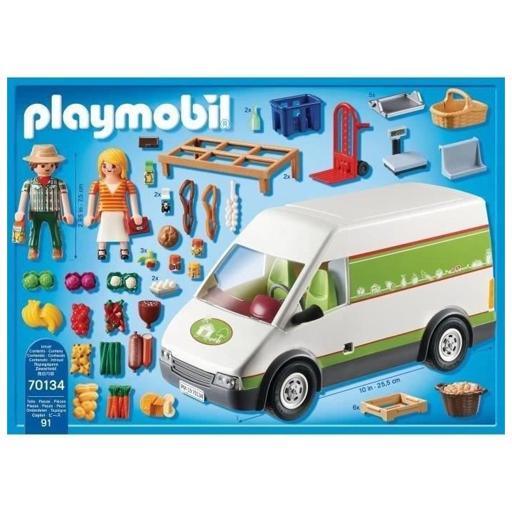 PLAYMOBIL - 70134 - Country La Ferme - Camion de marché