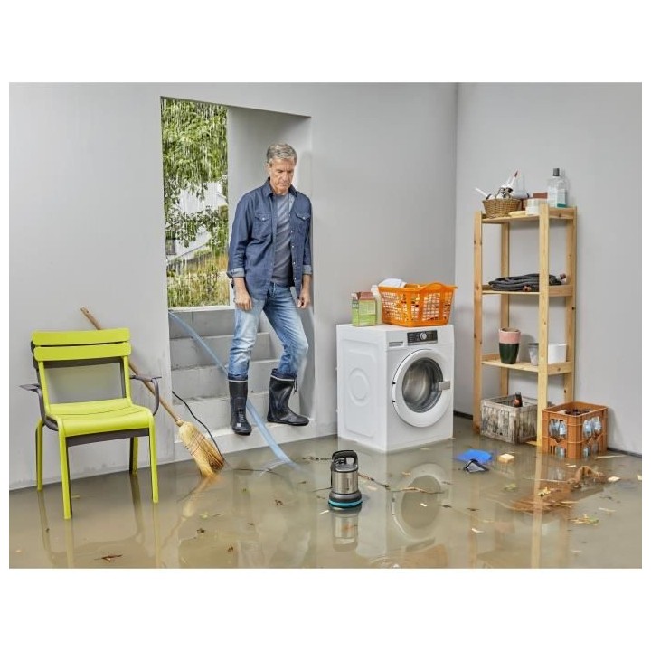 GARDENA Pompe d'évacuation eau chargée 16000 – 450W – Débit max