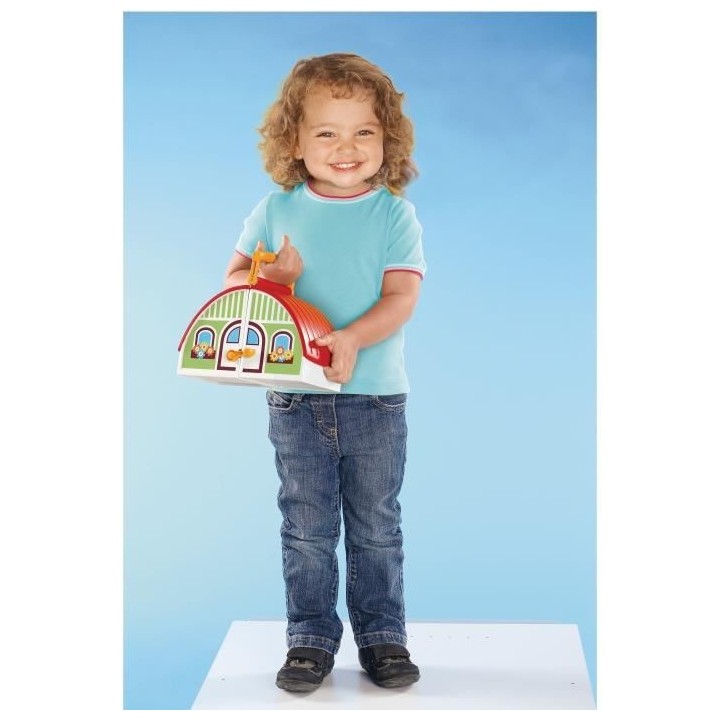 PLAYMOBIL - 70180 - PLAYMOBIL 1.2.3 - Centre équestre transportable