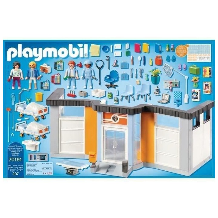 PLAYMOBIL 70191 - City Life - Clinique équipée