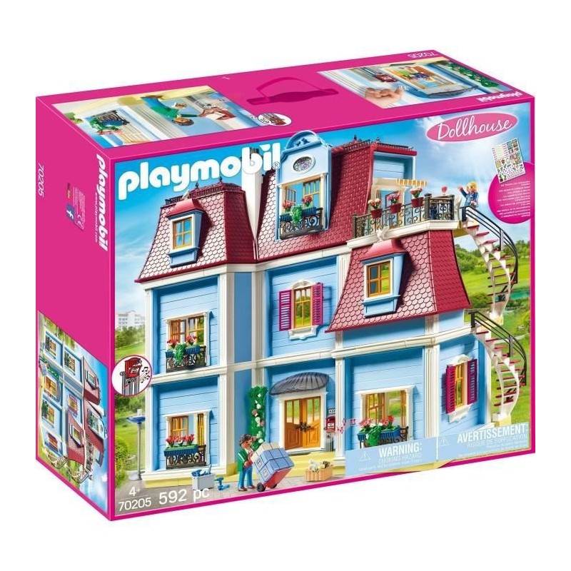 PLAYMOBIL - 70205 - Dollhouse La Maison Traditionnelle - Grande Maison Traditionnelle