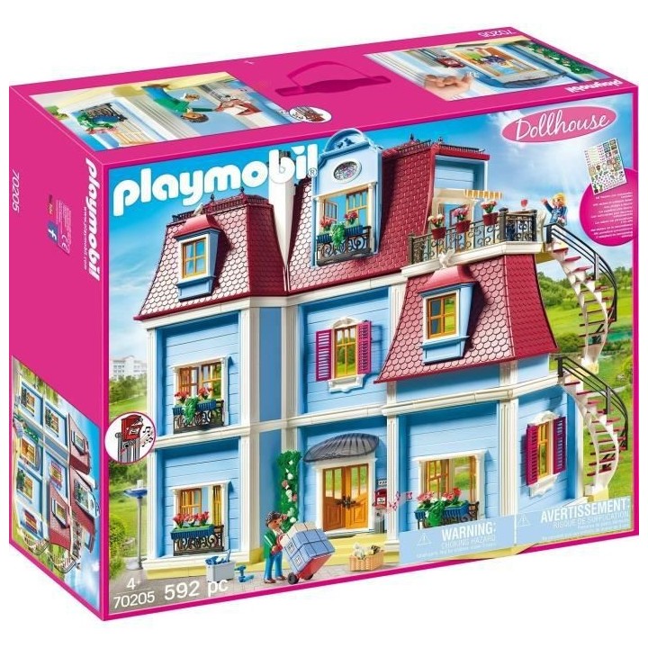 PLAYMOBIL - 70205 - Dollhouse La Maison Traditionnelle - Grande Maison