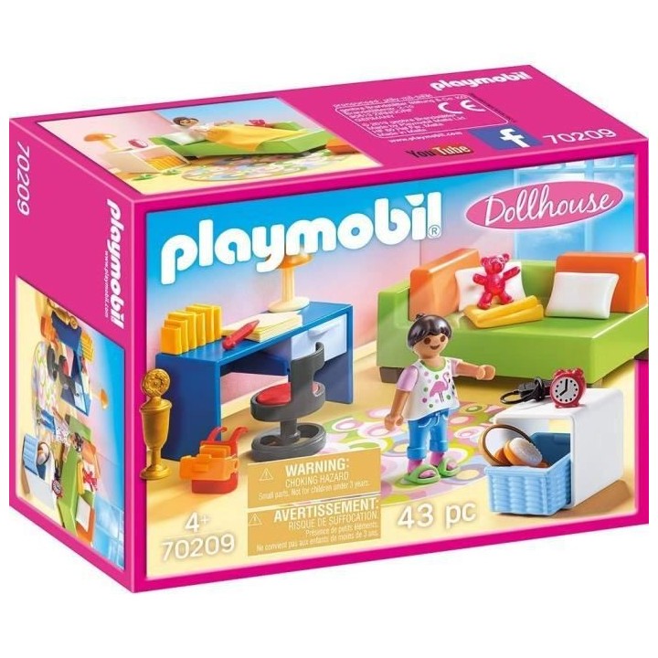 PLAYMOBIL - 70209 - Dollhouse La Maison Traditionnelle - Chambre d'enf