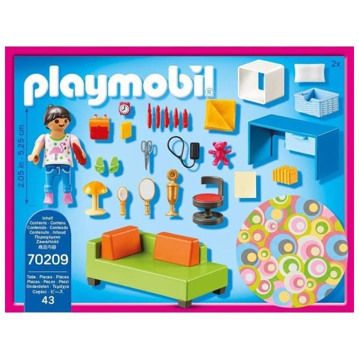 PLAYMOBIL - 70209 - Dollhouse La Maison Traditionnelle - Chambre d'enf