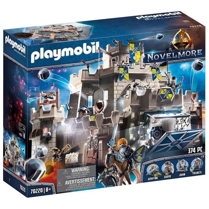 PLAYMOBIL - 70220 - Novelmore - Grand château des Chevaliers Novelmor