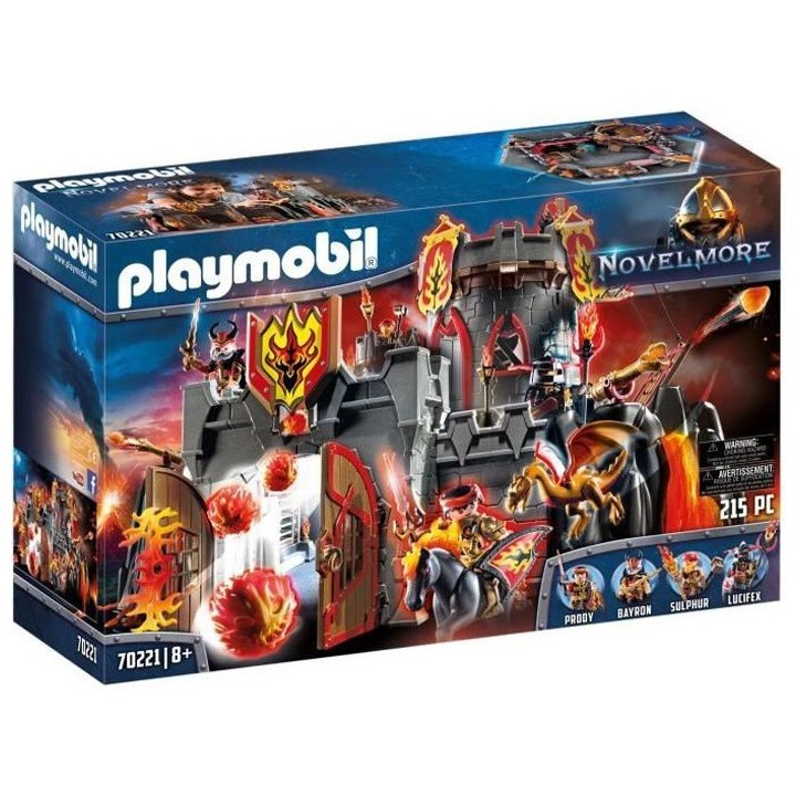 PLAYMOBIL - 70221 - Novelmore - Forteresse volcanique des chevaliers B