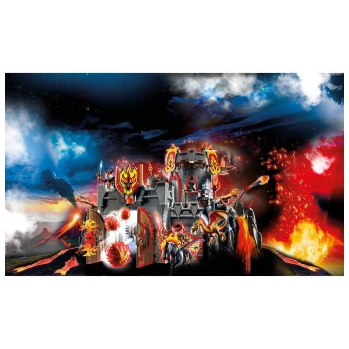 PLAYMOBIL - 70221 - Novelmore - Forteresse volcanique des chevaliers B