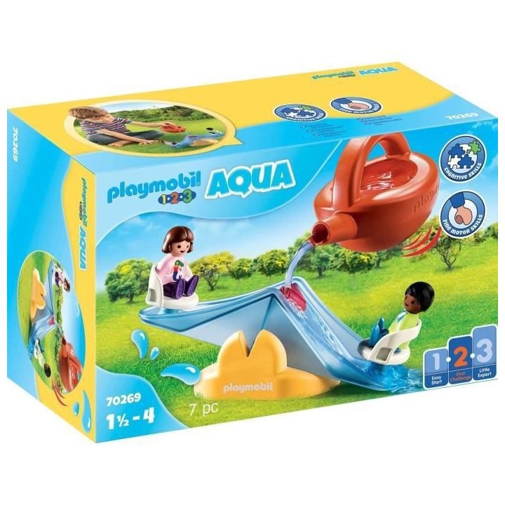 PLAYMOBIL 1.2.3 - 70269 - Balançoire aquatique avec arrosoir