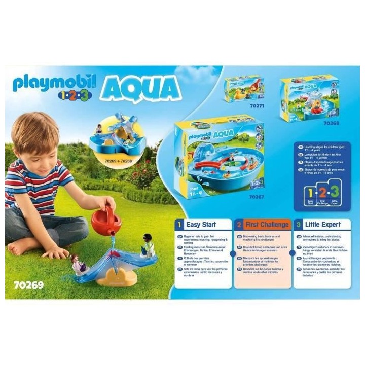 PLAYMOBIL 1.2.3 - 70269 - Balançoire aquatique avec arrosoir
