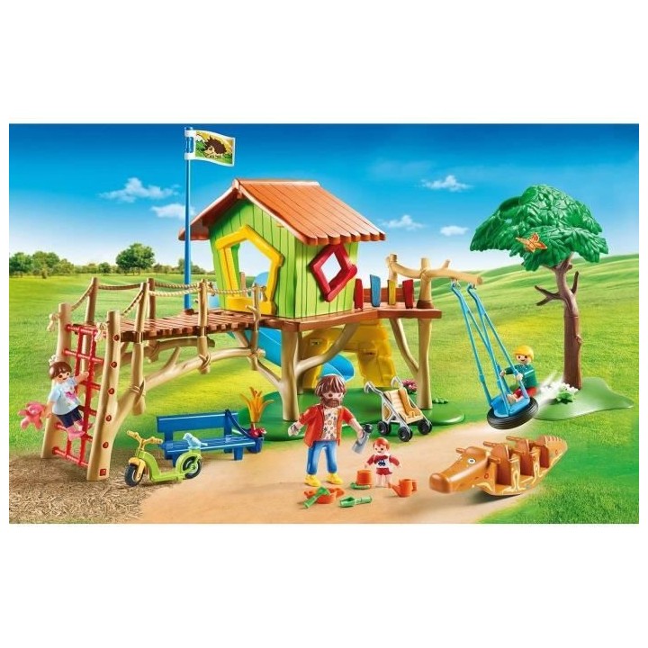 PLAYMOBIL - 70281 - Parc de jeux et enfants