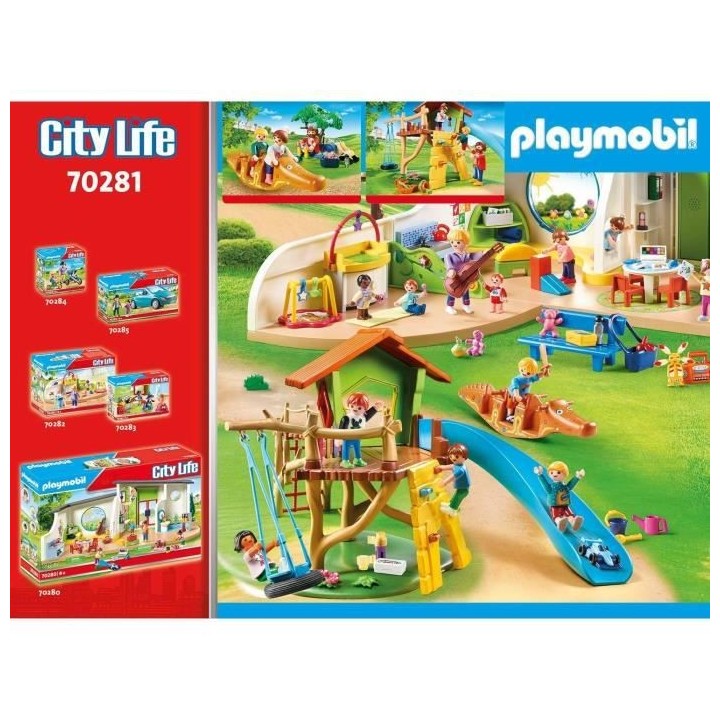 PLAYMOBIL - 70281 - Parc de jeux et enfants