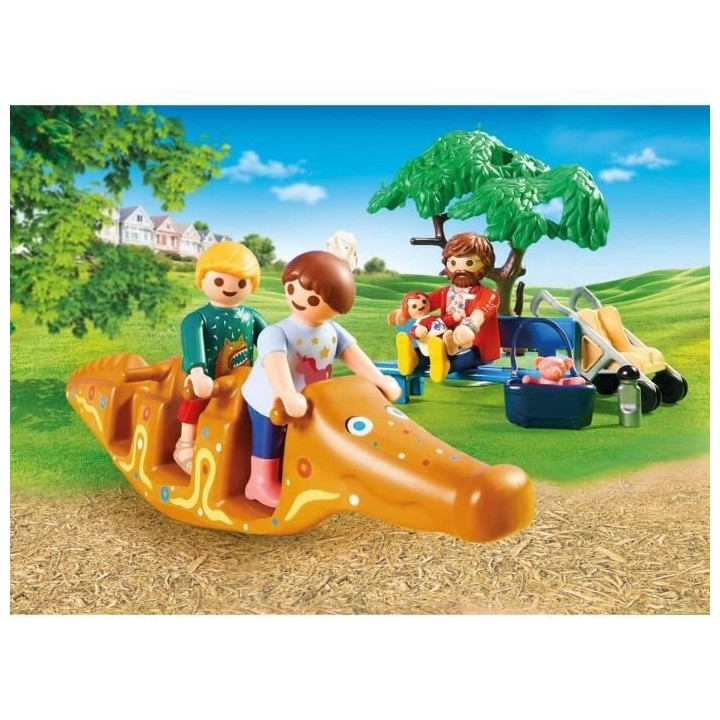 PLAYMOBIL - 70281 - Parc de jeux et enfants