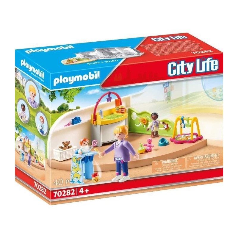 PLAYMOBIL - 70282 - Espace creche pour bébés