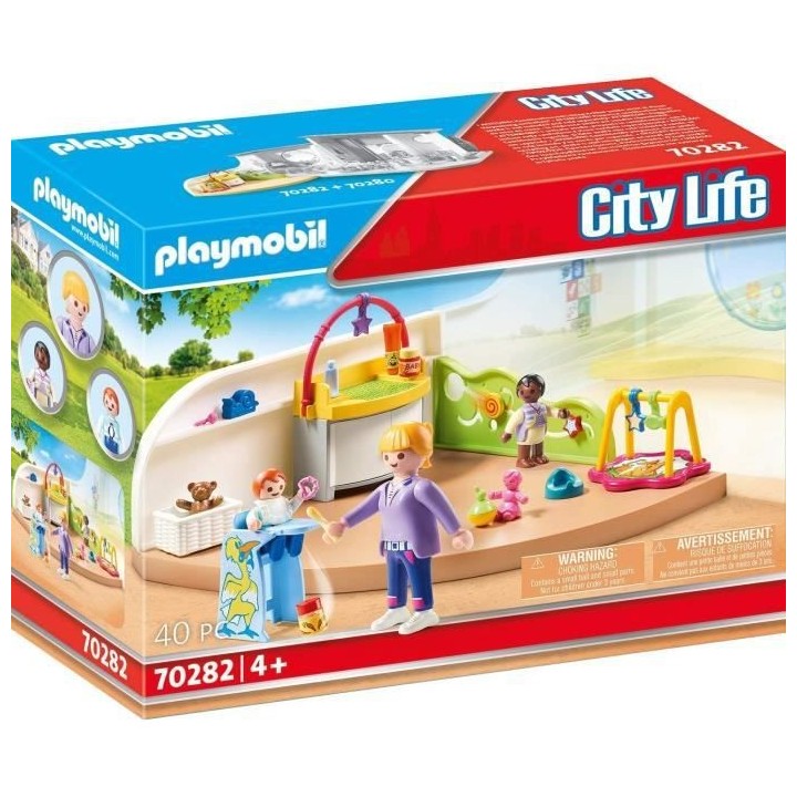 PLAYMOBIL - 70282 - Espace creche pour bébés