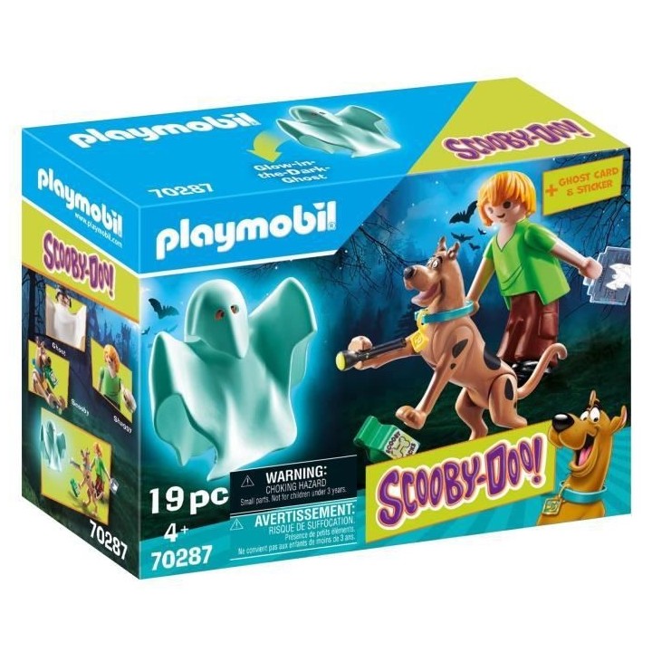 PLAYMOBIL 70287 - SCOOBY-DOO! Scooby & Sammy avec fantôme