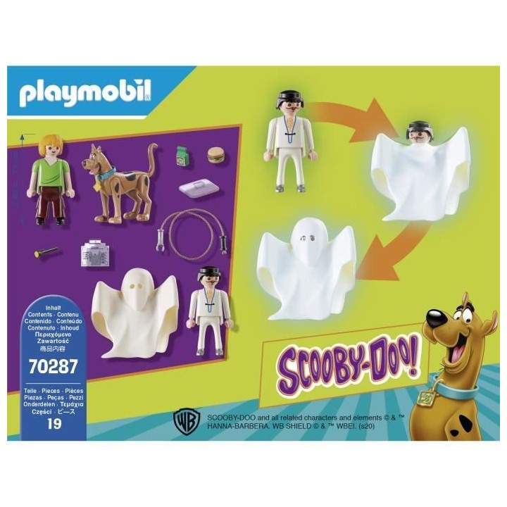 PLAYMOBIL 70287 - SCOOBY-DOO! Scooby & Sammy avec fantôme