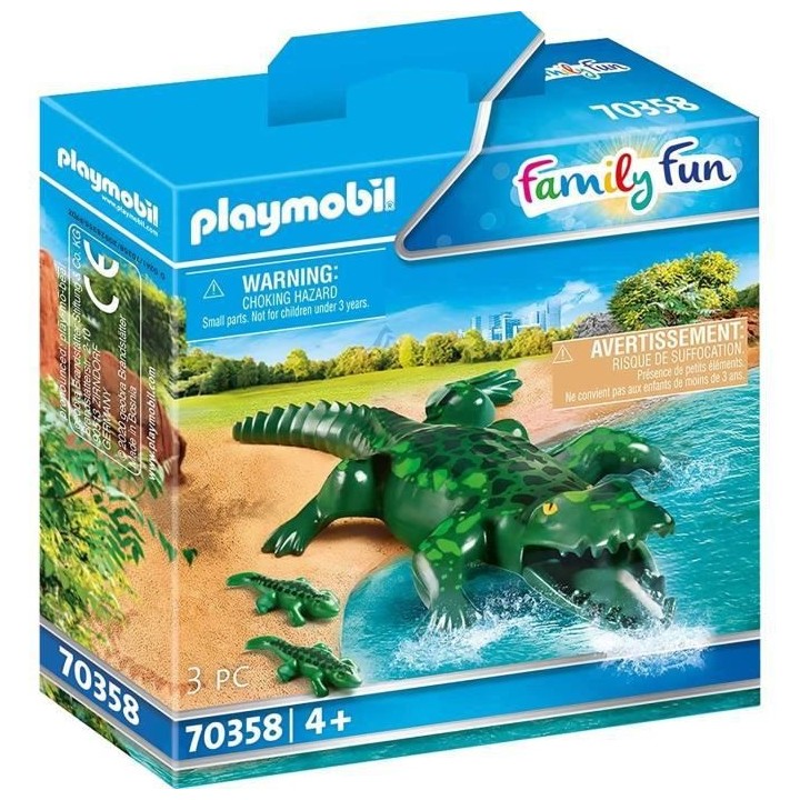 PLAYMOBIL - 70358 - Alligator avec ses petits