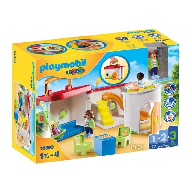 PLAYMOBIL - 70399 - PLAYMOBIL 1.2.3 - Garderie transportable