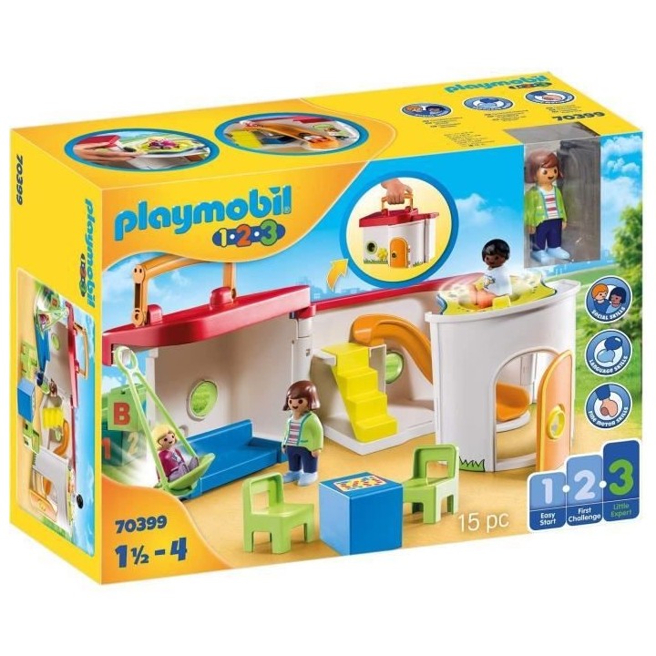 PLAYMOBIL - 70399 - PLAYMOBIL 1.2.3 - Garderie transportable
