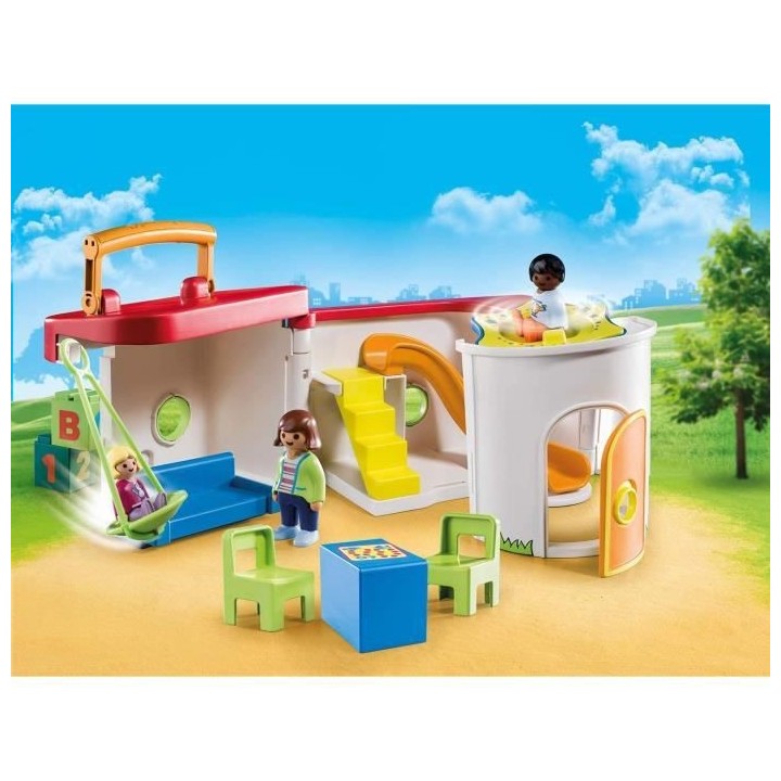 PLAYMOBIL - 70399 - PLAYMOBIL 1.2.3 - Garderie transportable