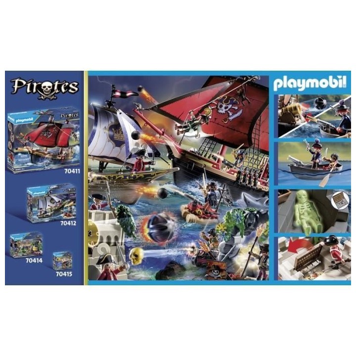 PLAYMOBIL 70413 - Les Pirates - Bastion des soldats