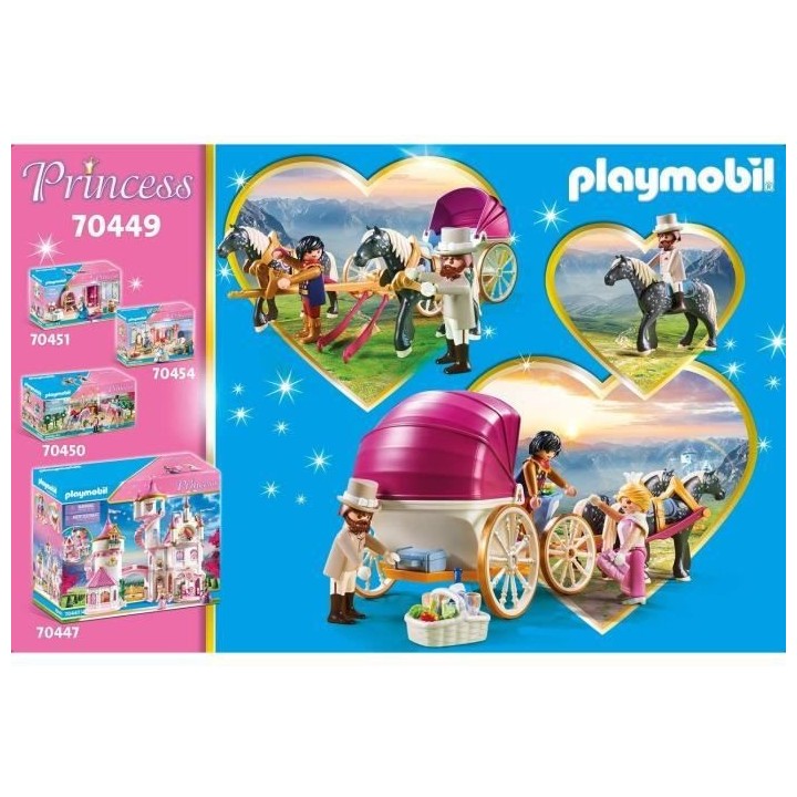 PLAYMOBIL - 70449 - Caleche et couple royal