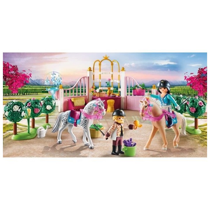 PLAYMOBIL - 70450 - Princesse avec chevaux et instructeur