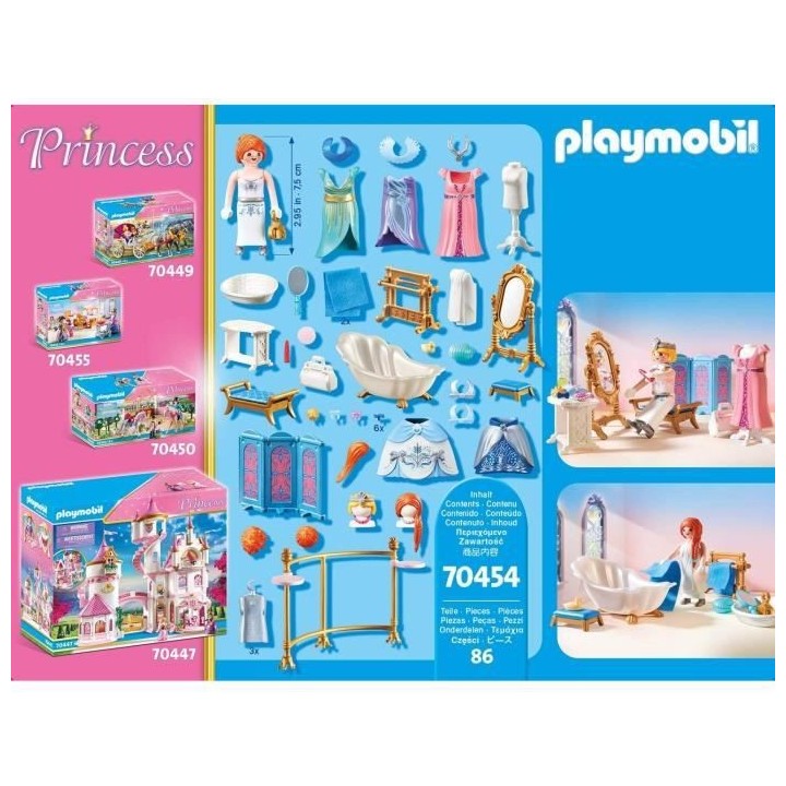 PLAYMOBIL - 70454 - Salle de bain royale avec dressing